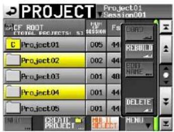 PROJECT Project01 Session001 CF ROOT TOTAL PROJECTS: 51 C Project01 005 44 Project02 002 44 Project03 001 48 Project04 001 44 Project05 001 44 C:\C\C\C\PROJECTS\F#\F# F# F# C:\D#O REBUILD ROOT NAME... DELETE MENU