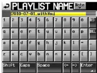 PLAYLIST NAME Date 2010-07-01 withVol 1 2 3 4 5 6 7 8 9 0 03 q w e r tyt,u%i pivot 000 a s d f g h J k,l - z x c v b n n >, .- [ ] Shift Caps Space <->Enter