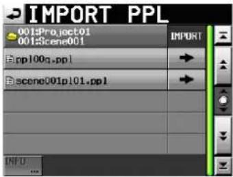 IMPORT PPL 0013Project01 0013Scene001 import pp100g.ppl scene001p101.ppl INFU: