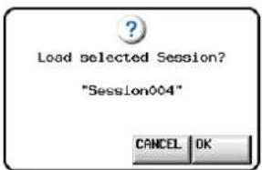 TASCAM HS-4000 - Eine Session laden - 2