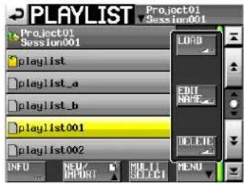 TASCAM HS-4000 - Tippen Sie auf MENU. - 1