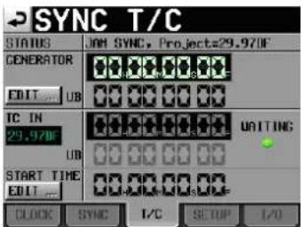 TASCAM HS-4000 - Die Registerkarte T/C - 2
