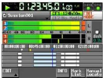 TASCAM HS-4000 - ⑭ Schaltfläche EDIT MODE - 1