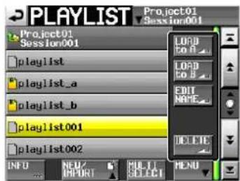 TASCAM HS-4000 - Tippen Sie auf MENU. - 2