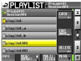 TASCAM HS-4000 - Tippen Sie auf MENU. - 1