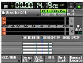 TASCAM HS-4000 - Bereiche editieren - 1