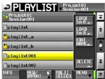 TASCAM HS-4000 - Tippen Sie auf MENU. - 2