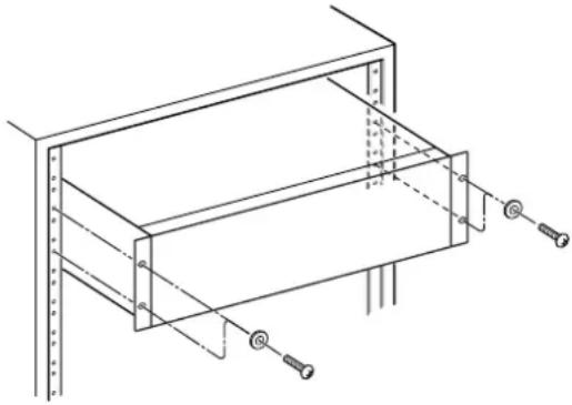 TASCAM HS-2000 - Das Gerät in einen Gestellschrank oder ein Rack einbauen - 1