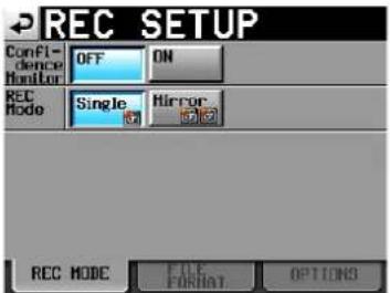 TASCAM HS-2000 - Drücken Sie die MENU-Taste. - 3