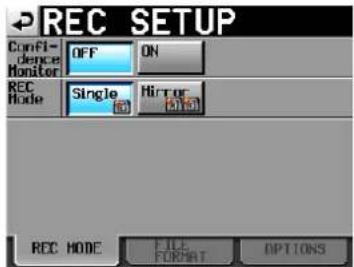 TASCAM HS-2000 - Einstellungen für die Aufnahme vornehmen - 2
