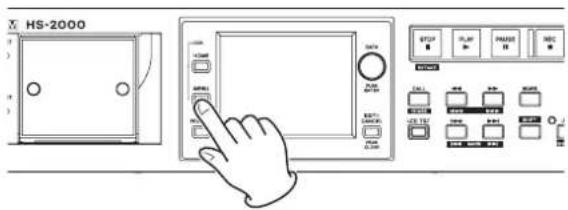TASCAM HS-2000 - Drücken Sie die MENU-Taste. - 1
