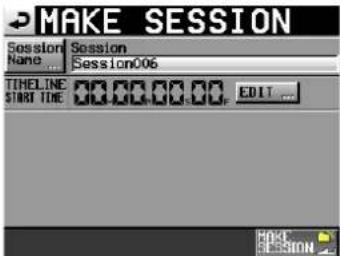 TASCAM HS-2000 - Eine neue Session erstellen - 2