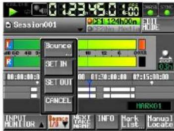 TASCAM HS-2000 - Eine Zwischenmischung erstellen (Bounce-Funktion) - 1