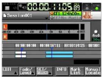 TASCAM HS-2000 - Den Anfangspunkt des Bearbeitungs- bereichs festlegen - 2