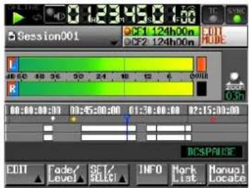 TASCAM HS-2000 - ⑭ Spuranzeigebereich - 1
