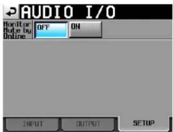 TASCAM HS-2000 - Die Registerkarte SETUP (Einstellungen für die Audioein- und -ausgänge) - 1