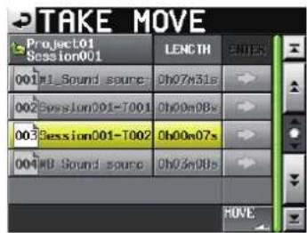 TAKE MOVE Project01 Session001 LENGTH 001#1_Sound_source: Oh07w31s 002 Session001-T001 Oh00w08s 003 Session001-T002 Oh00w07s 004 #0 Sound_source Oh03w08s MOVE