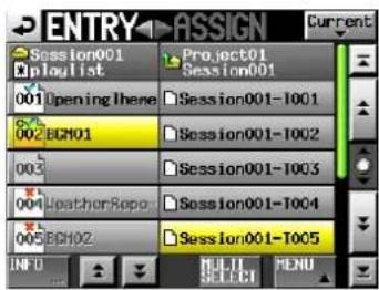 ENTRY ASSIGN Session001 Project01 Eploulist Session001 001 Opening there Session001-1001 002 BGM01 Session001-1002 003 Session001-1003 004 Weather Repo: Session001-1004 005 BCM02 Session001-1005 INFO MENU