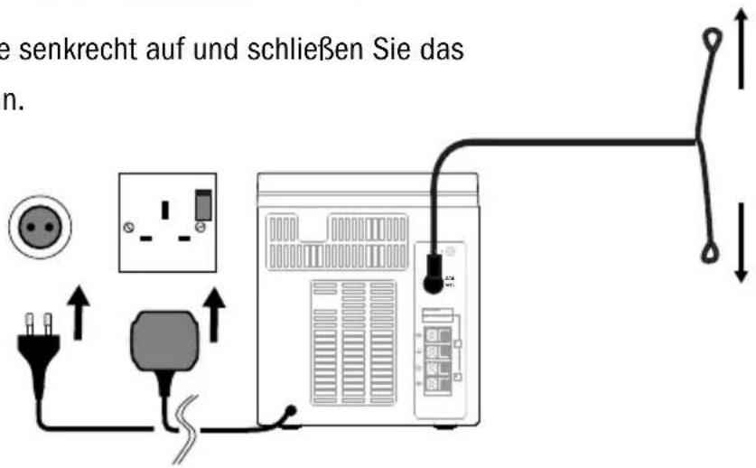 e senkrecht auf und schließen Sie das n.