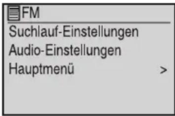 dnt IR SoundChef - Das Untermenü im FM-Radio-Modus - 1