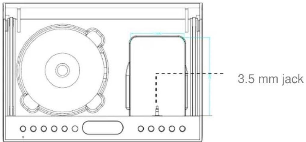CMX DMS 7680 - AUX input on front panel - 1