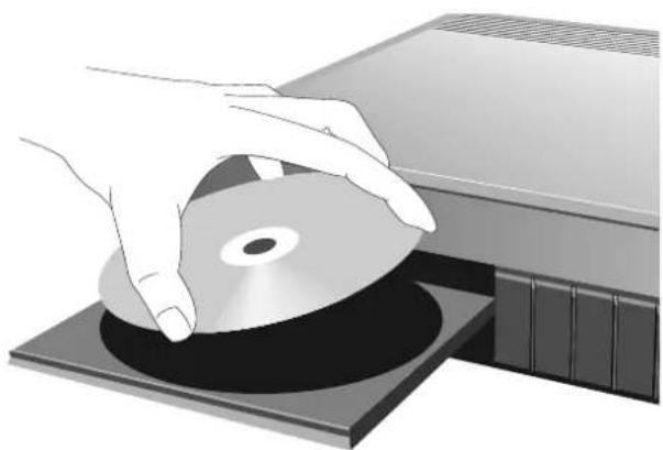 MERIDIAN 598 - To insert a disc - 1