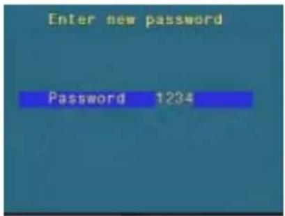 Enter new password Password 1234