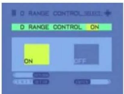 D RANGE CONTROL SEK D RANGE CONTROL ON ON OFF