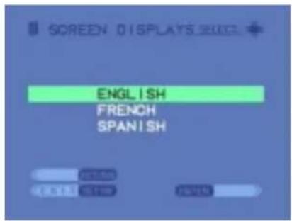 SCREEN DISPLAYS 2003 ENGLISH FRENCH SPANISH