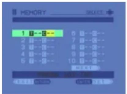 MERIDIAN 586 - To program a selection - 1