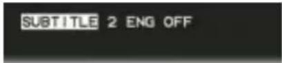 MERIDIAN 586 - To select a subtitle language - 1