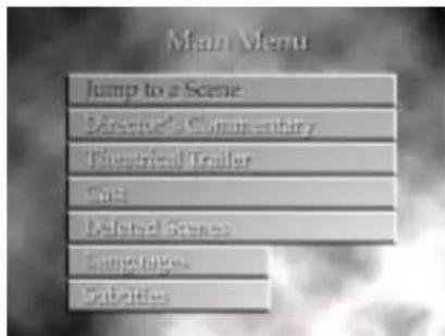 Main Menu Jump to a Scene Decorative Commentary Theoretical Trailer Safe Deflated Scenes Lampets Substituto