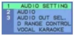 MERIDIAN 586 - To select a set up menu - 1