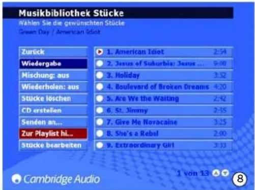 Musikbibliothek Stücke Nählen Sie die gewünschten Stücke Green Day / American Idiot Zurück Wiedergebe Mischung: aus Wiederholen: aus Stücke löschen CD erstellen Senden an... Zur Playlist hi... Stücke bearbeiten 1. American Idiot 2:54 2. Jesus of Suburbia: Jesus ... 9:00 3. Holiday 3:52 4. Boulevard of Broken Dreams 4:20 5. Are We the Waitang 2:42 6. St. Jimmy 2:35 7. Give Me Novocaine 3:25 8. She's a Rebel 2:00 9. Extraordinary Girl 3:33 1 von 13 ▲▼ Cambridge Audio