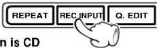 KENWOOD XD-9580 - How to use the REC INPUT key - 2