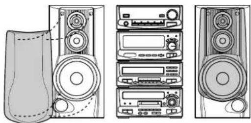 KENWOOD XD-9580 - Caution regarding placement (Front view) - 1