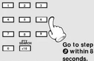 1 2 3 4 5 6 7 8 9 0 +10 PTX SEARCH Go to step ③ within 8 seconds.