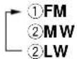 KENWOOD XD-9580 - Select the broadcast band. - 1