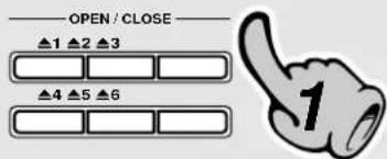 OPEN / CLOSE ▲1 ▲2 ▲3 ▲4 ▲5 ▲6 1