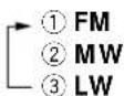 KENWOOD XD-8050 - Select the broadcast band. - 1