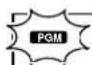 KENWOOD XD-8050 - Light the "PGM" indicator. - 3