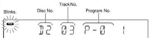 Blinks. Disc No. Track No. Program No. 12 03 P - 0 1