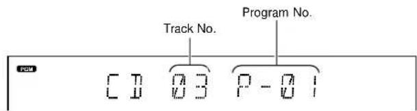 Track No. Program No. CD 03 P-01