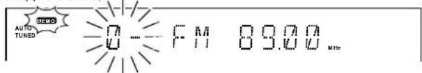AUTO TUNED 0 - F M 0.00 MHz