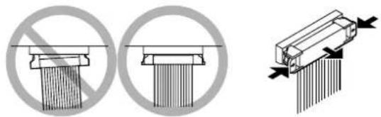 Diagram illustrating mechanical stress application on a beam with no load, showing dislocation and compression process.