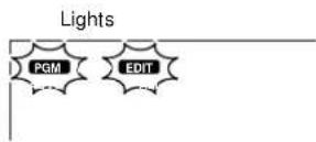 KENWOOD XD-8050 - Light the "EDIT" indicator. - 3