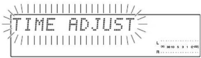 TIME ADJUST L 30:10 5 3 1 (dB) R