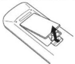 KENWOOD R-K701 - Einlegen der Batterien - 1