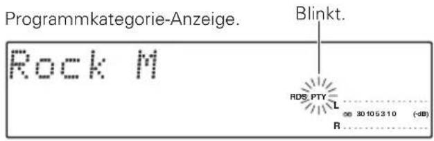 Programmkategorie-Anzeige. Blinkt. Rock M RDS_PTY 30105310 (dB) R