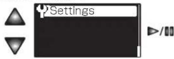 Settings